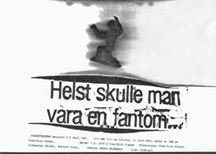 Helst skulle man vara en fantom, affisch